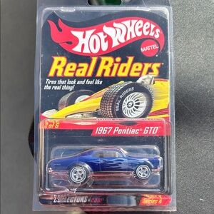 Hot Wheels Real Riders 1967 Pontiac GTO - Metallic Blue